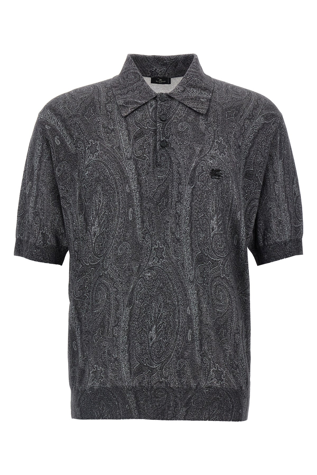 ETRO L polo shirt in silk and cashmere