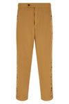 feather runner cotton gabardine trousers