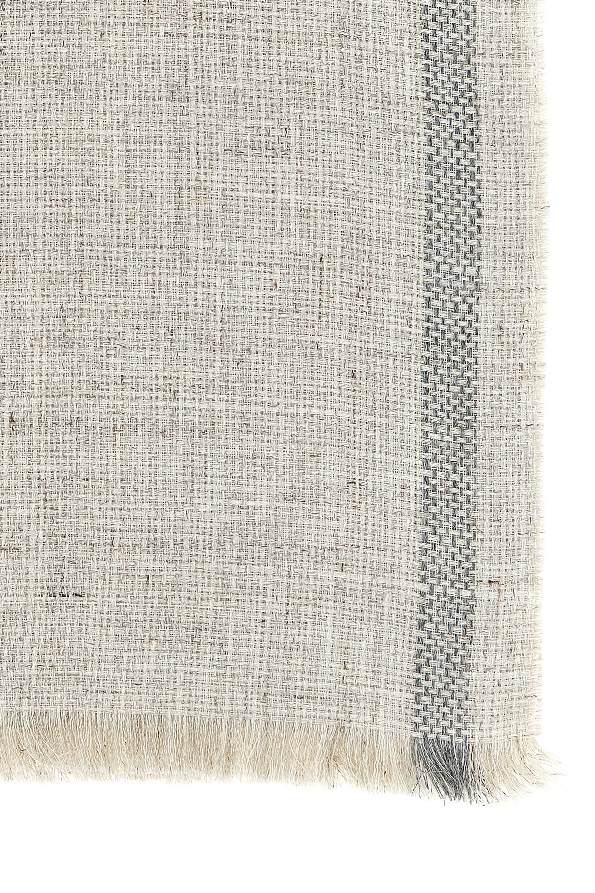BRUNELLO CUCINELLI OS bouclé weave linen scarf