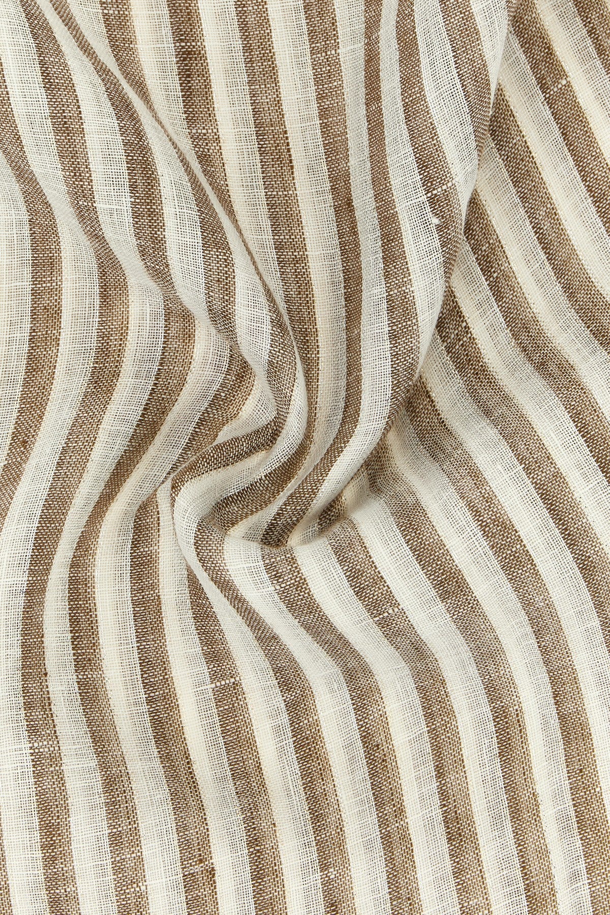 sparkling striped pattern linen scarf worked