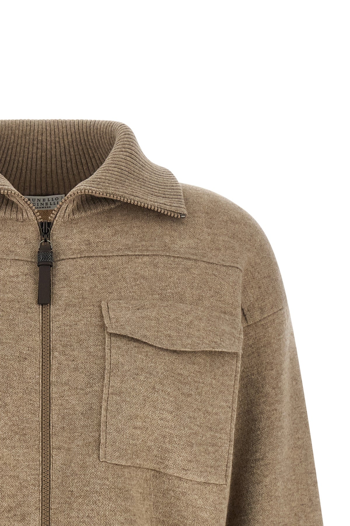 crop wool cardigan