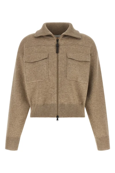 crop wool cardigan
