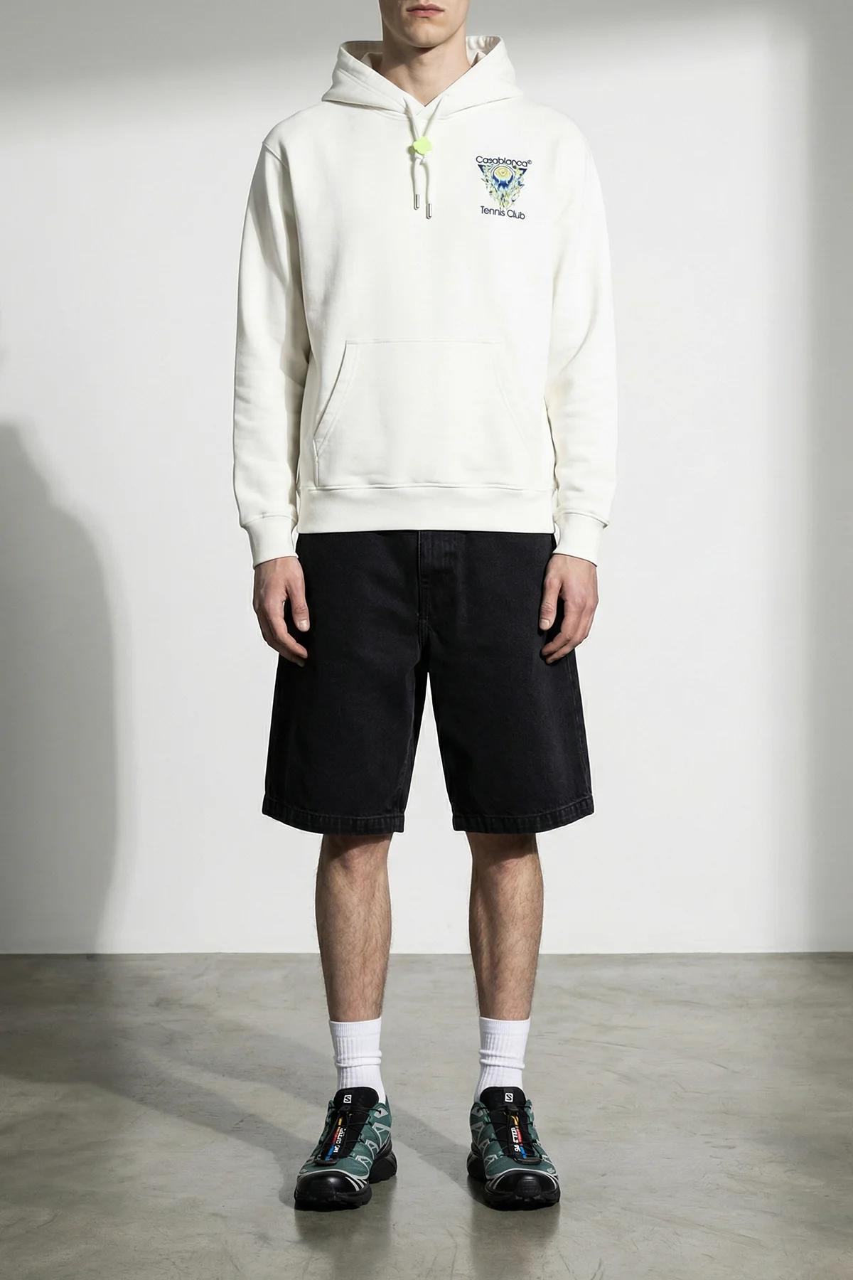 CASABLANCA L gauze cotton hoodie