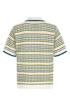 tuck stitch short sleeve cotton knit shirt