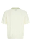 tennis bouclé polo shirt in bouclé cotton blend fabric