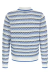 tuck stitch long sleeve cotton knit polo shirt