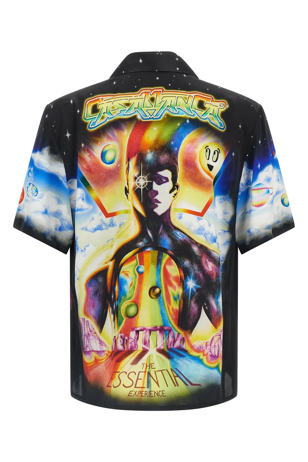 CASABLANCA L all-over the essential experience print silk twill shirt