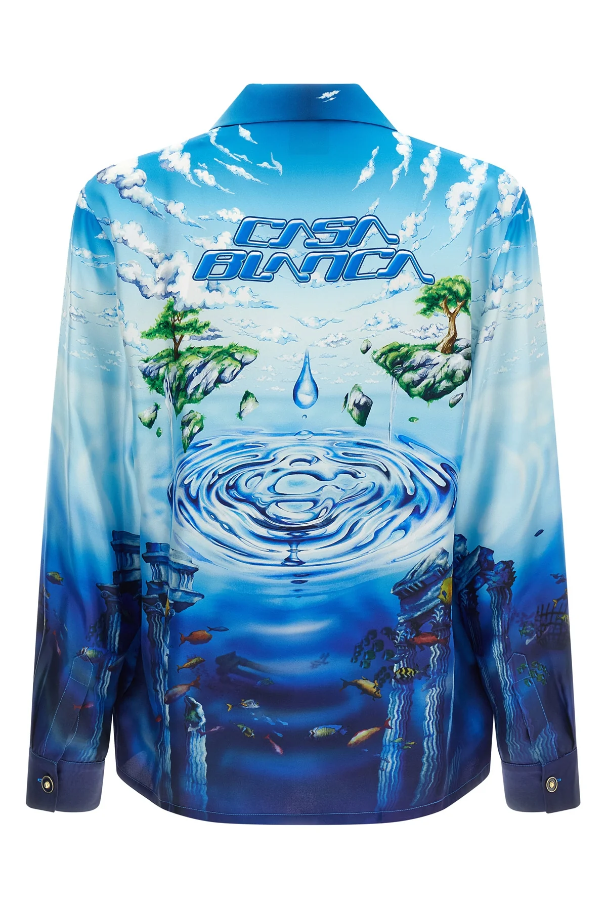 the maisons lost atlantis silk twill shirt