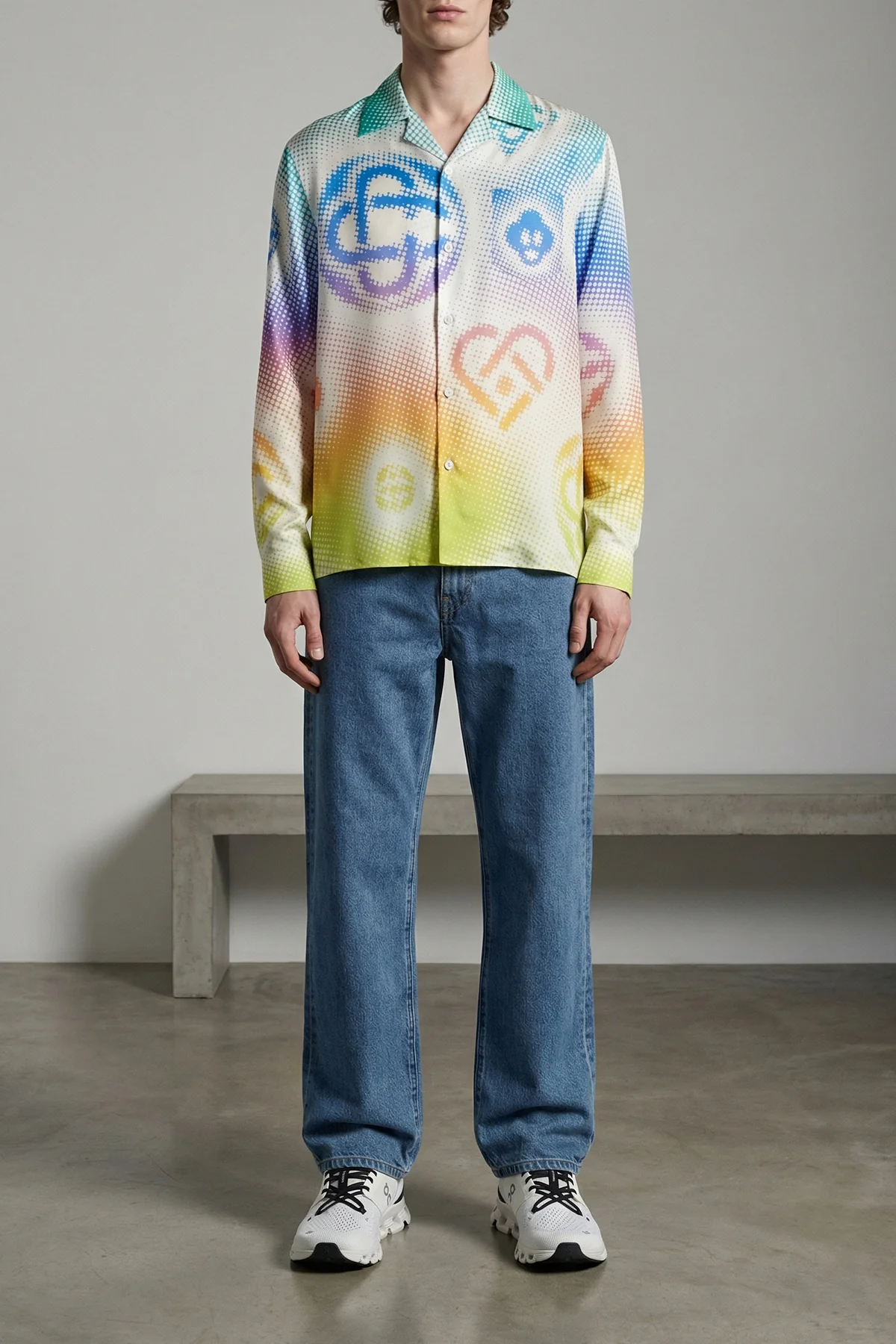 CASABLANCA L silk twill shirt