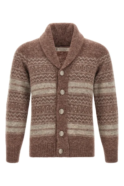 the brunello cucinelli nordic jacquard cardigan