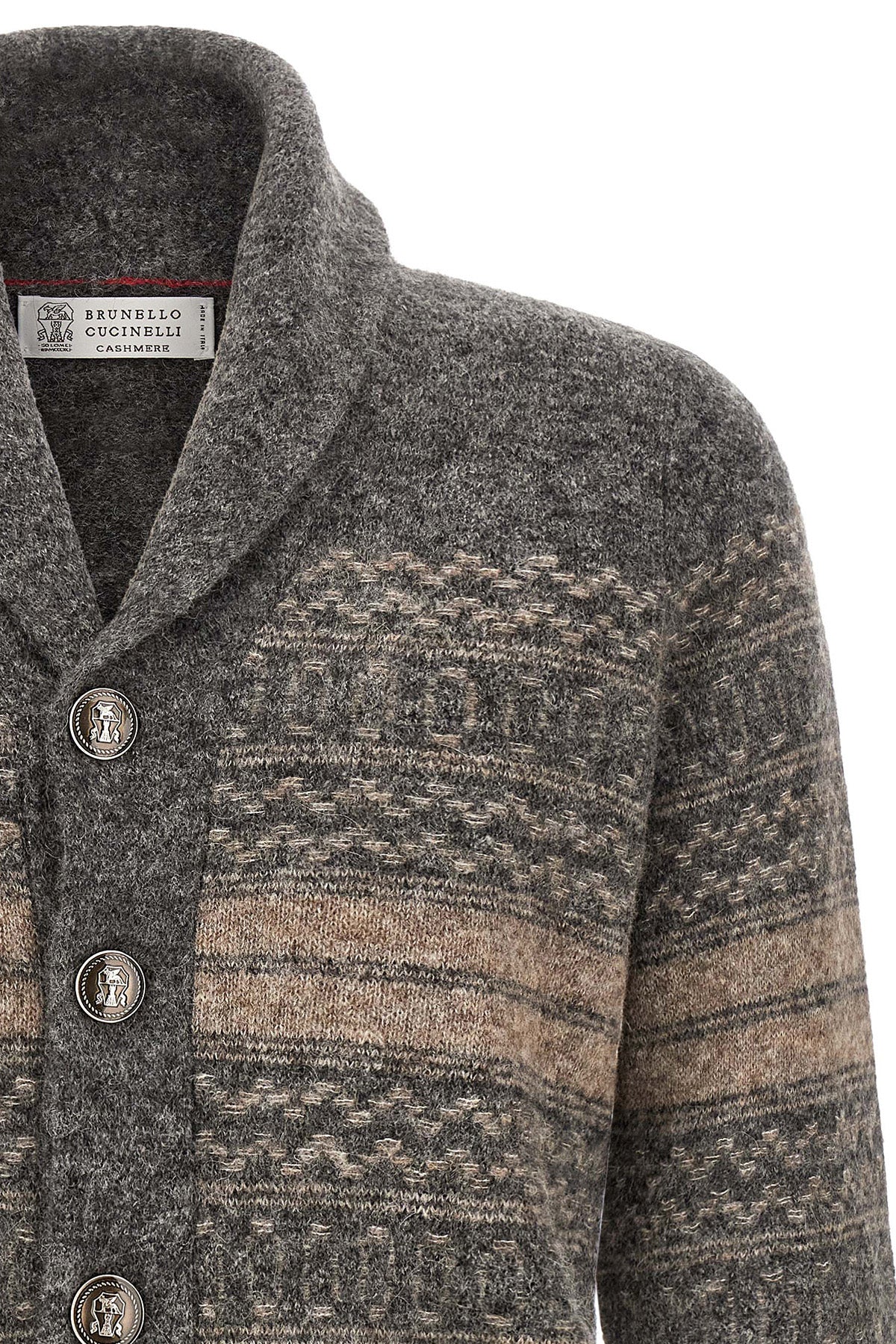brunello cucinellis nordic jacquard cardigan