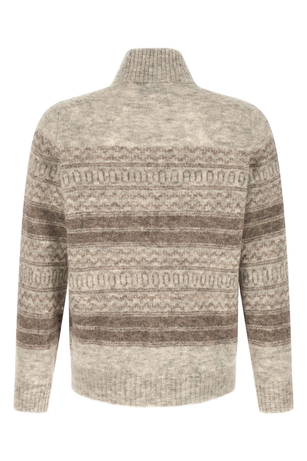 brunello cucinellis nordic jacquard cardigan