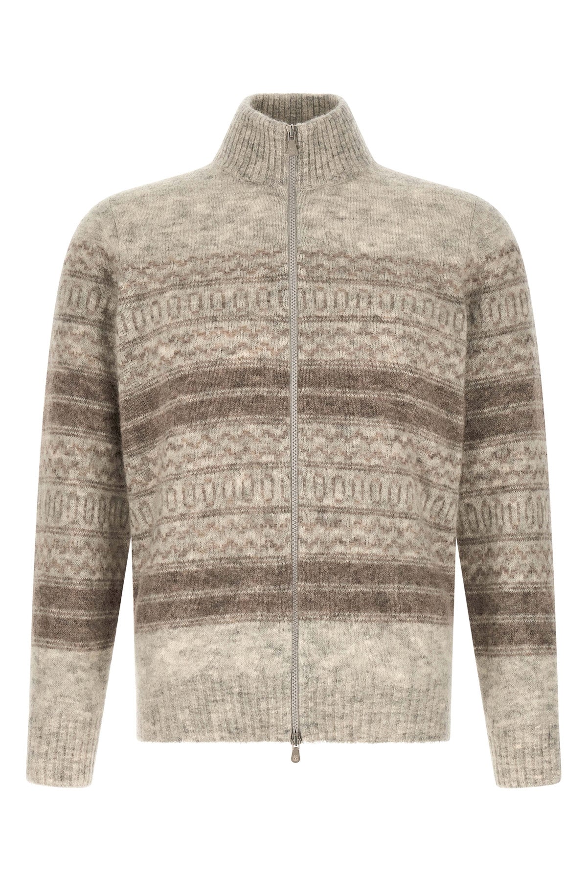 brunello cucinellis nordic jacquard cardigan