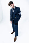 unconstructed combo cotton pants