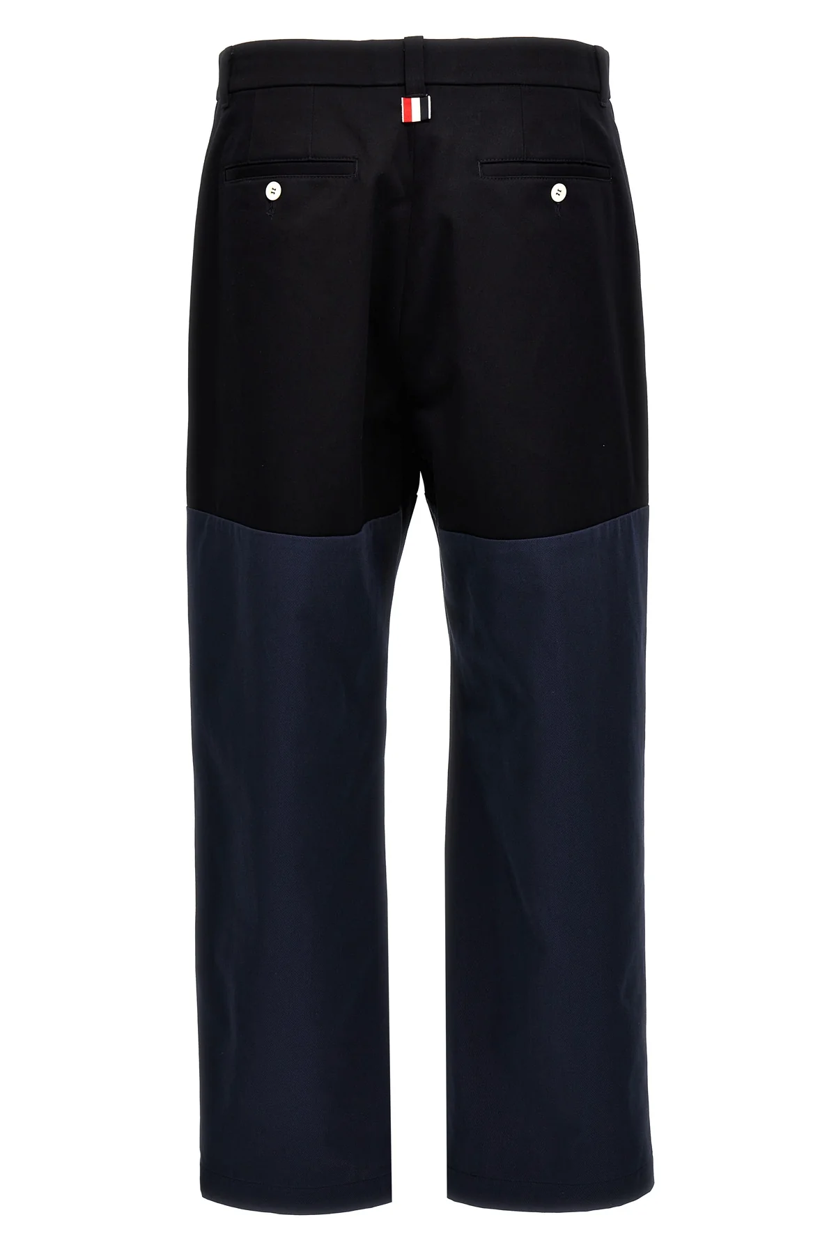 unconstructed combo cotton pants