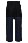 unconstructed combo cotton pants