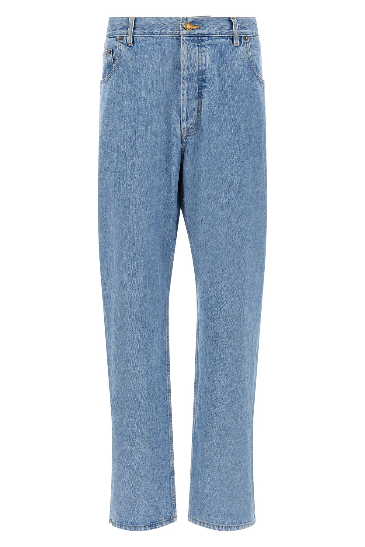 THOM BROWNE 4 thom browne jeans in washed japanese selvedge denim