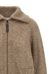 the brunello cucinelli sparkling english ribbed knit cardigan sets new standar