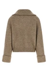 cashmere and vicuña mélange knit cardigan