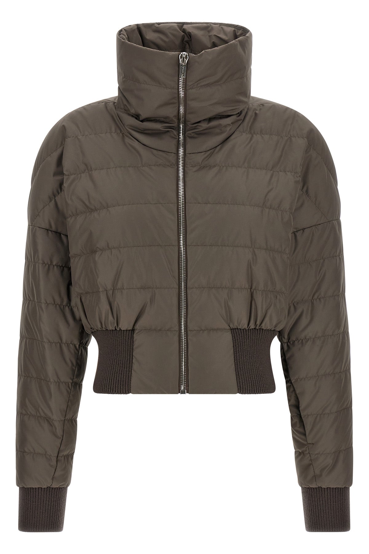 RICK OWENS 0 moncler + rick owens cropped down jacket in quilted saison longue