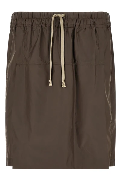 moncler + rick owens kiltshorts bermuda short in technical fabric