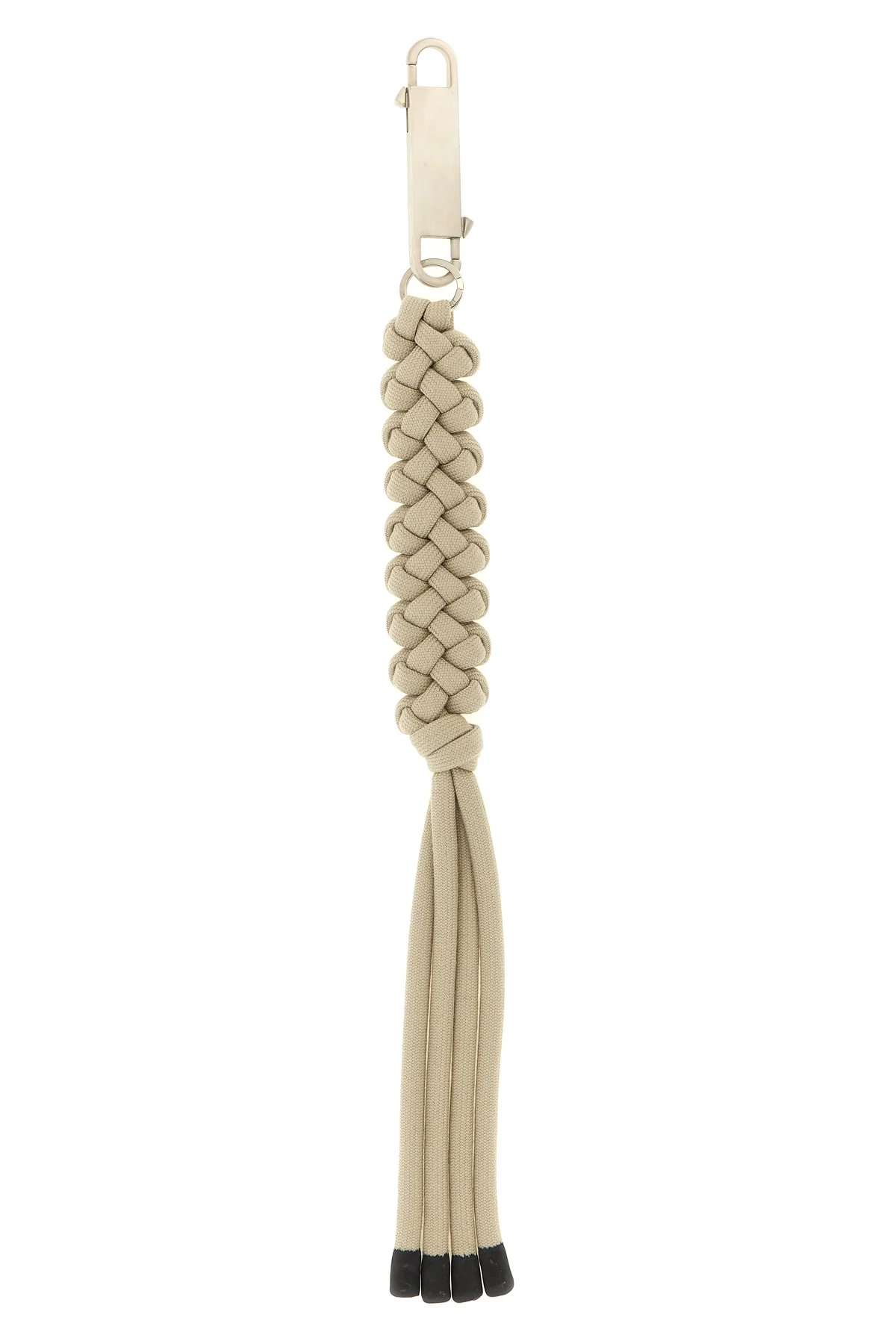 RICK OWENS OS moncler + rick owens hiking rope keyring in woven rope and snap hook