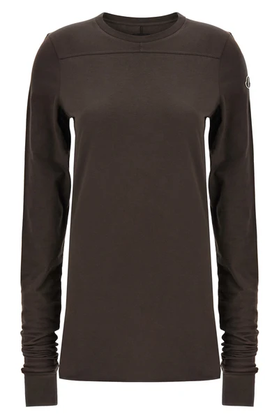 moncler + rick owens t-shir girder t in stretch cotton jersey