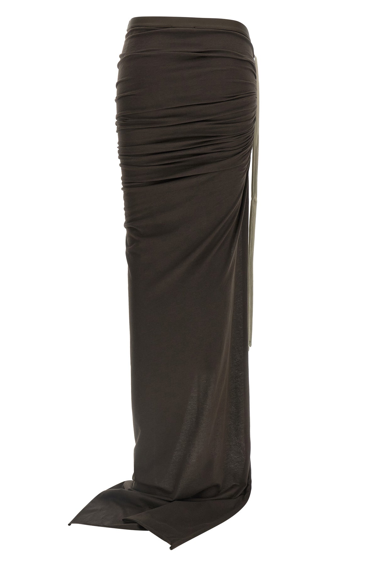 RICK OWENS S moncler + rick owens adjustable cotton jersey skirt
