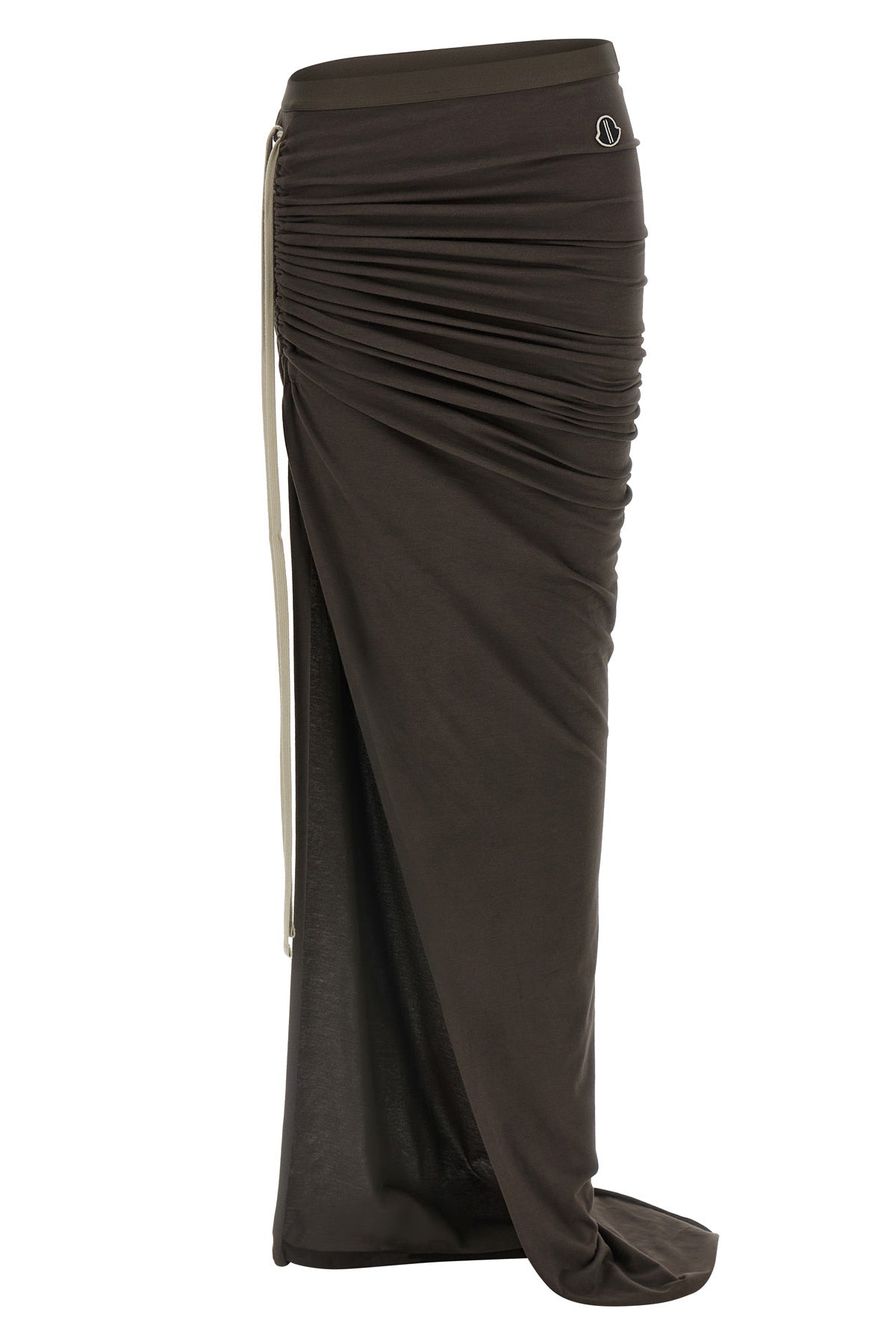 RICK OWENS S moncler + rick owens adjustable cotton jersey skirt