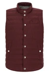 brunello cucinellis feather padded vest