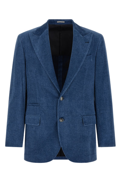 the single-breasted blazer brunello cucinelli tailor
