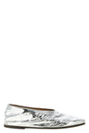 coltellaccio ballet flats in rag laminated leather
