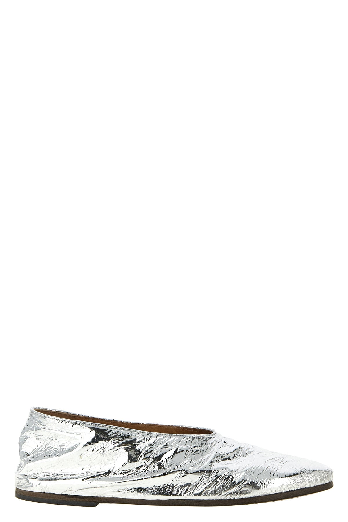 coltellaccio ballet flats in rag laminated leather