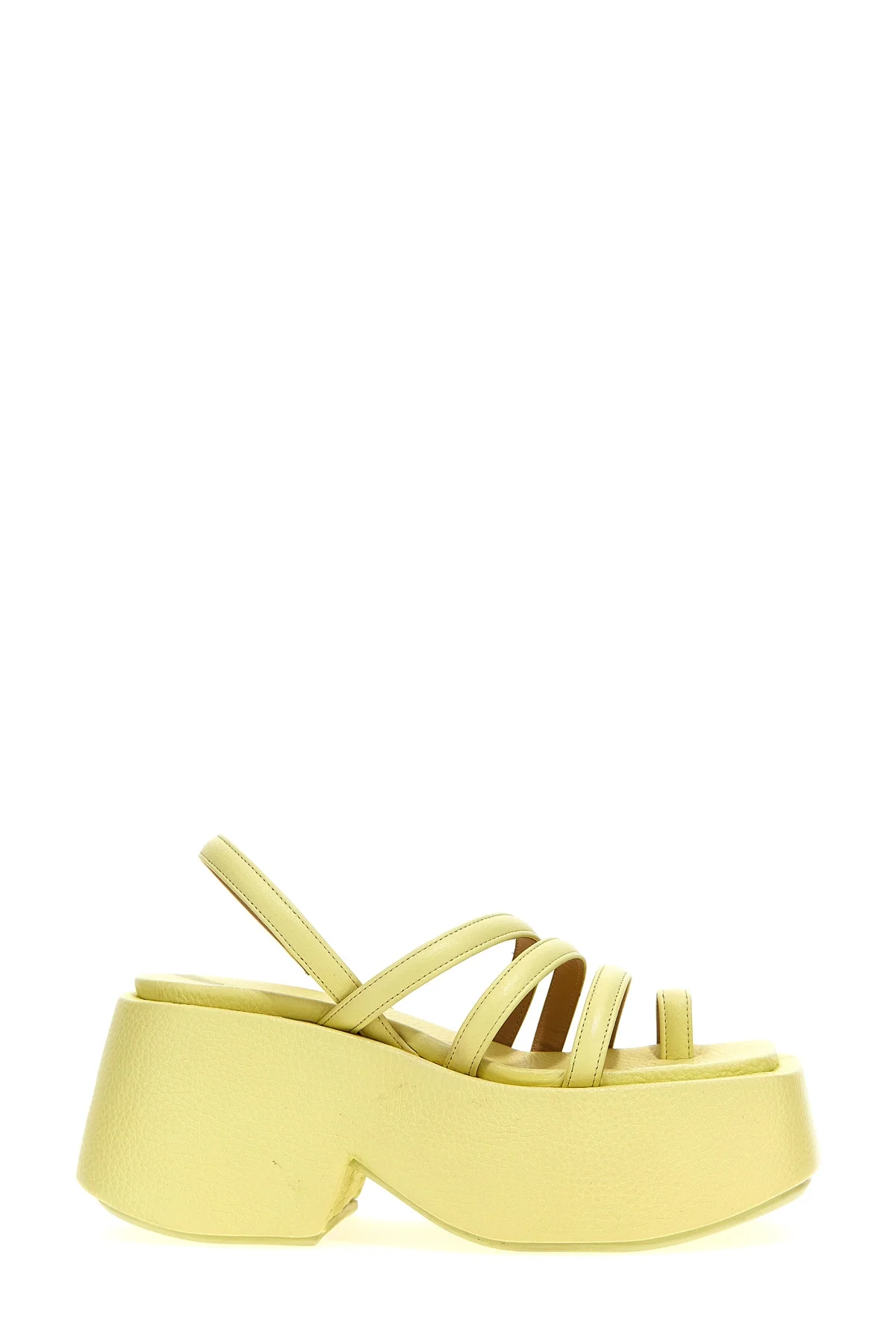 MARSÈLL 37 sandalo zeppo in pelle martellata