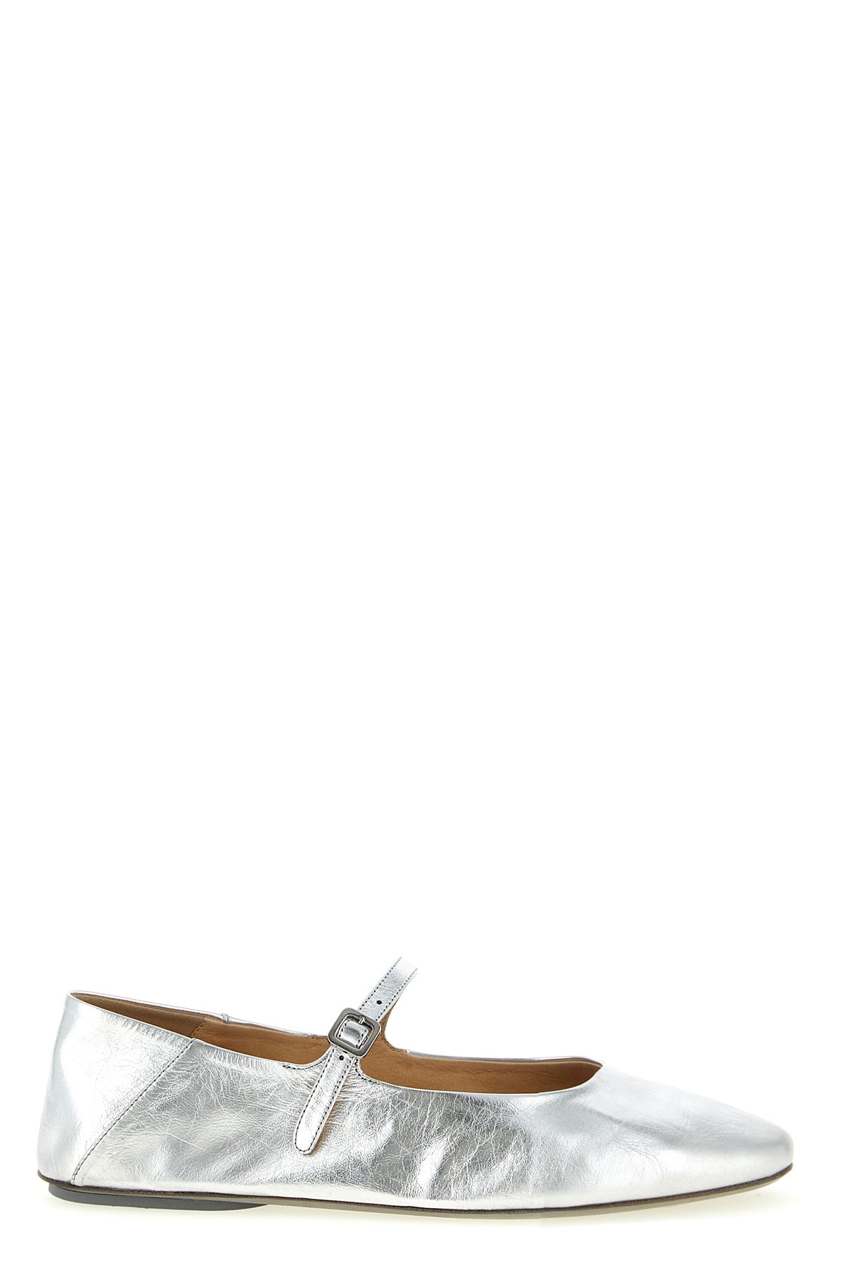 MARSÈLL 36 strascico ballet flats in rag laminated leather