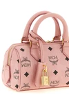 the mcm ella boston mini handbag reinterprets the classic top case silhouette