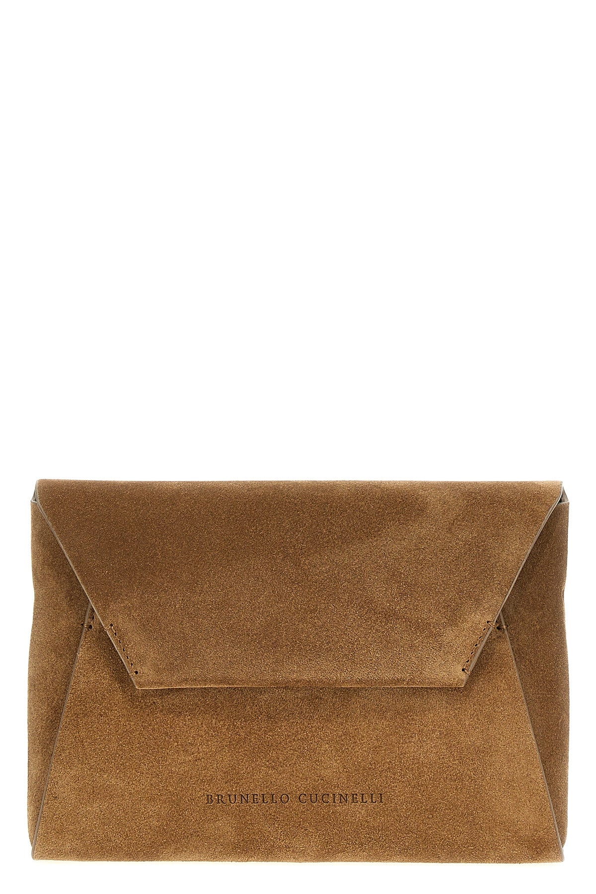BRUNELLO CUCINELLI OS suede clutch bag
