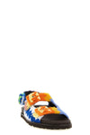 mia zigzag patterned cotton terry sandals