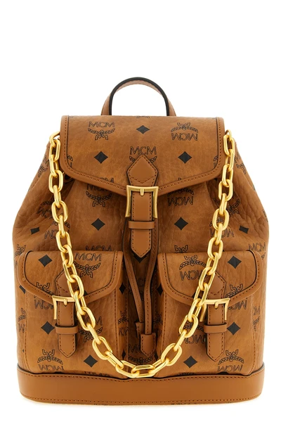 the mcm aren mini backpack redefines the codes of contemporary leather goods t