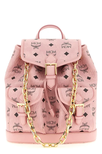 the mcm aren mini backpack redefines the codes of the daily accessory through