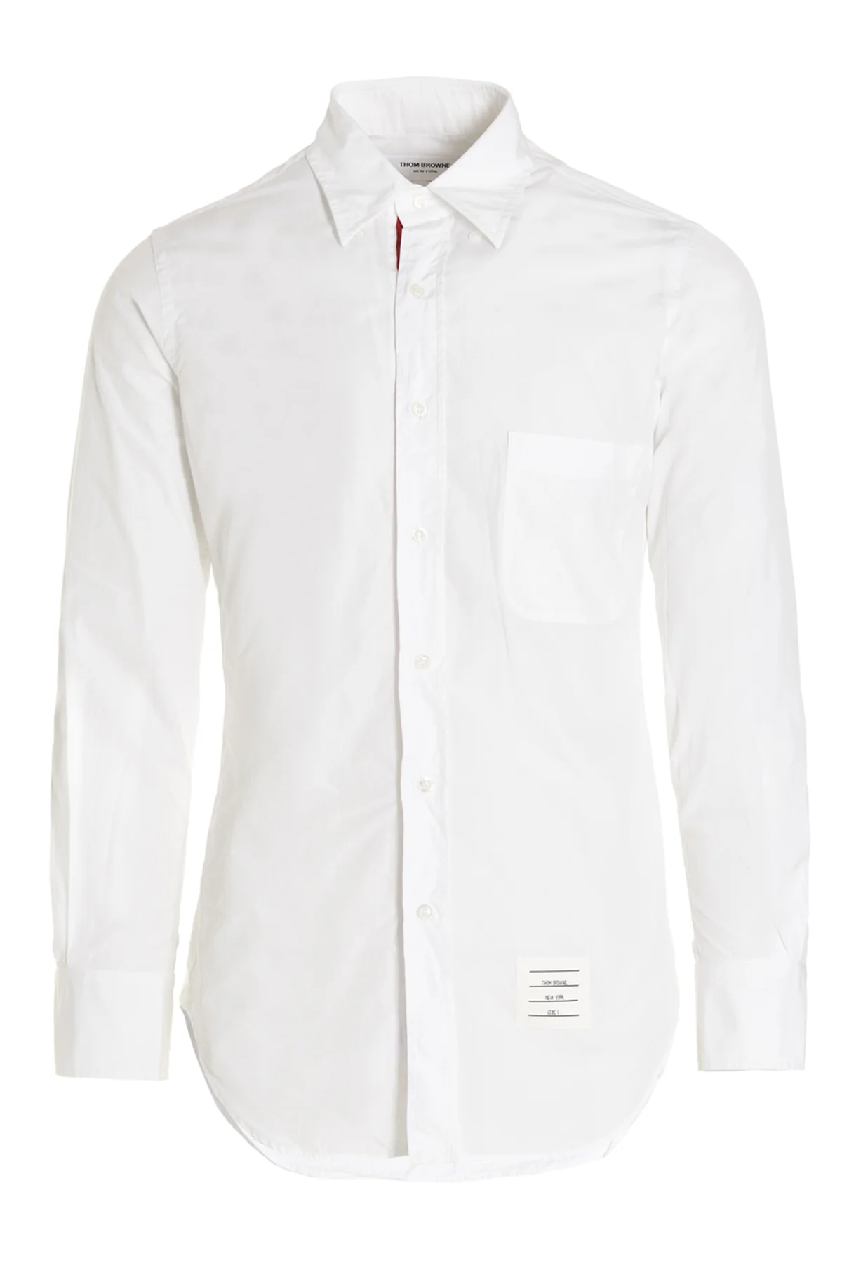 THOM BROWNE 2 solid cotton poplin shirt