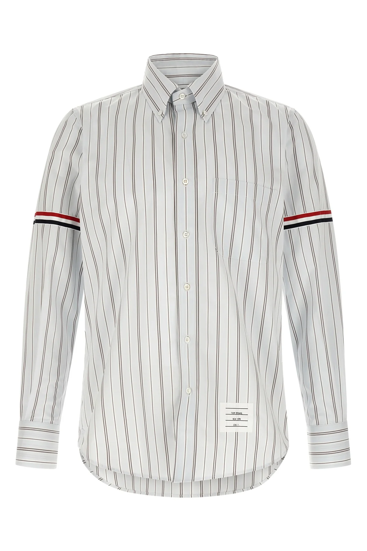 THOM BROWNE 2 the thom browne wide-striped yarn-dyed poplin shirt