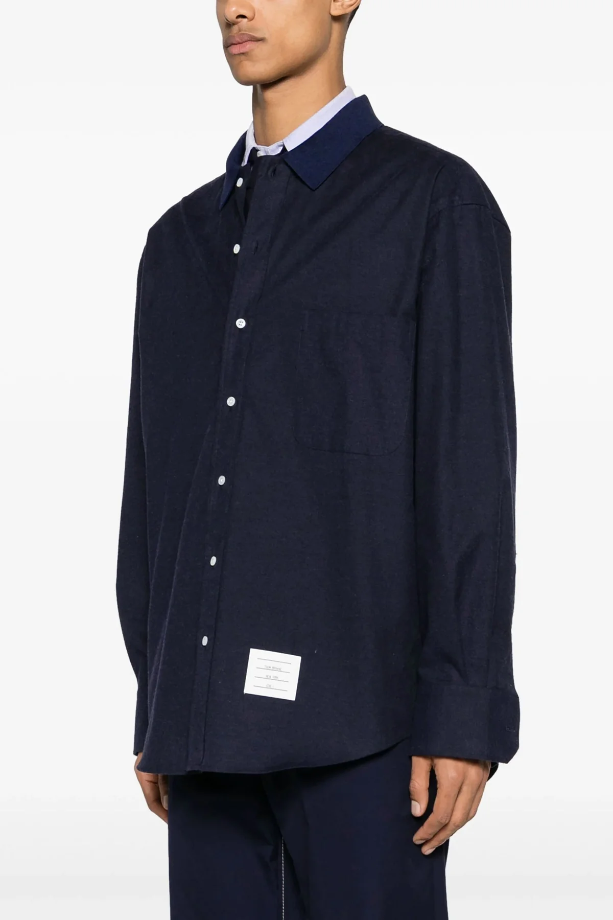 THOM BROWNE 2 cotton flannel shirt