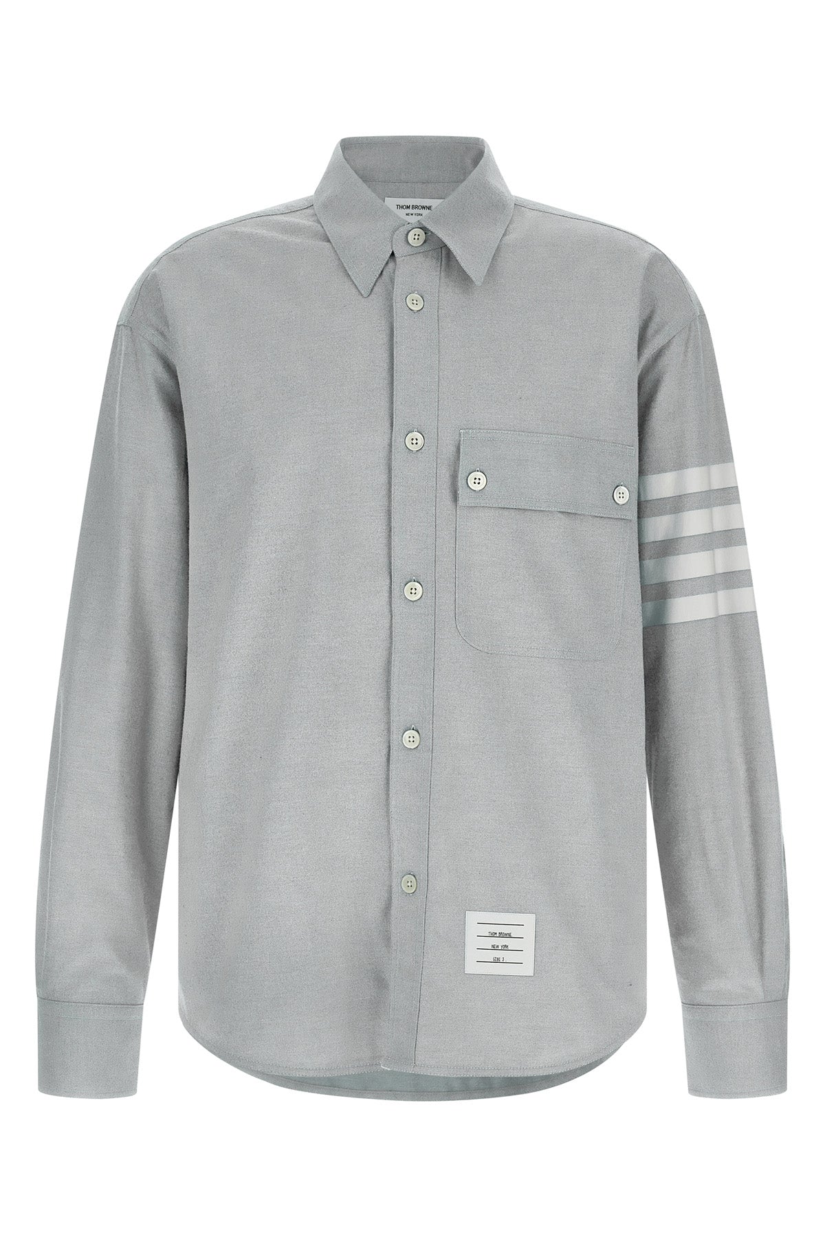 THOM BROWNE 3 cotton flannel shirt