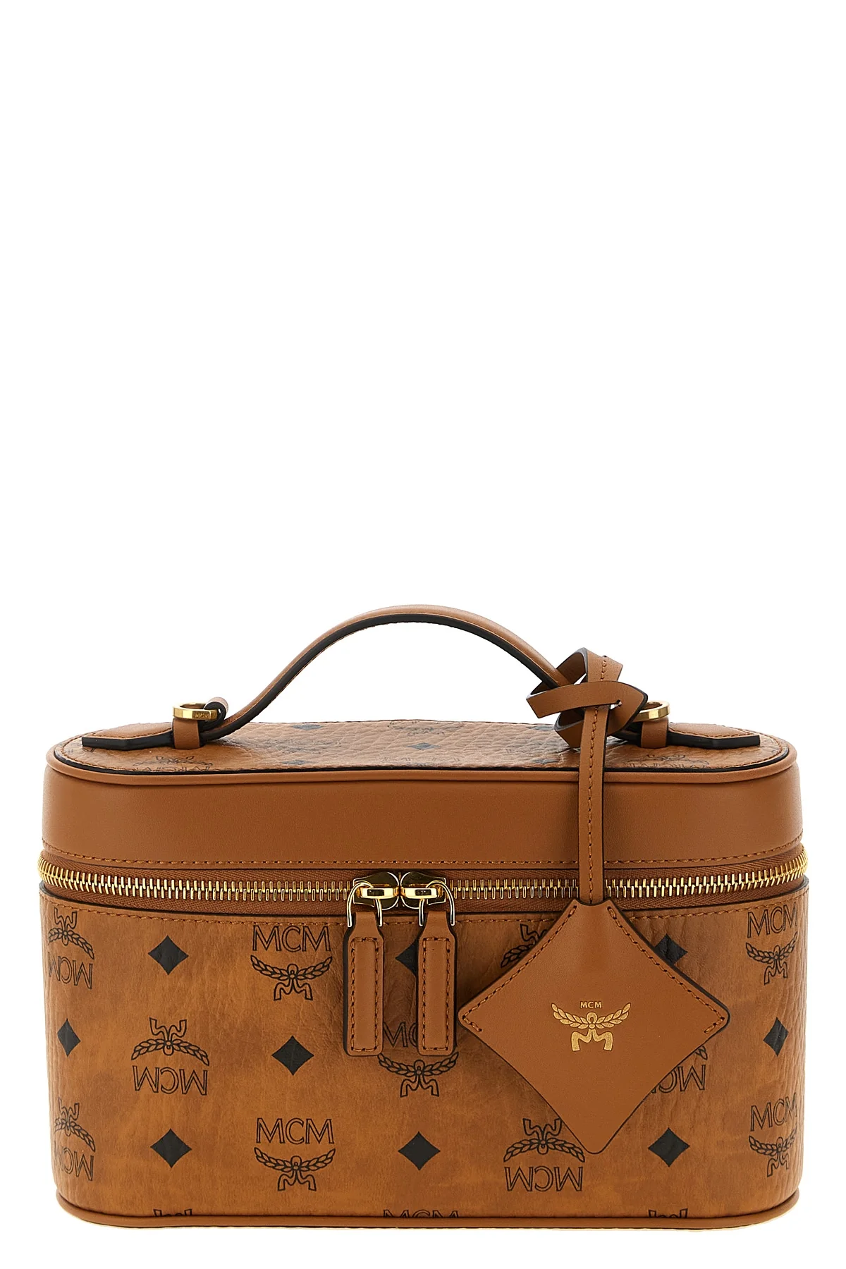 MCM OS the mcm aren crossbody bag defines a structured silhouette inspired by classic