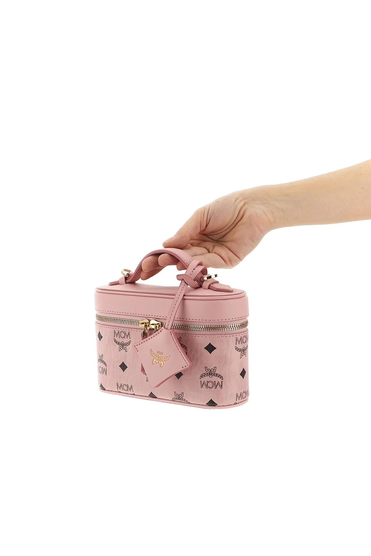 aren vanity case handbag in visetos monogram canvas