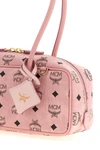 the small mcm aren east west shoulder bag is distinguished by a structured eas