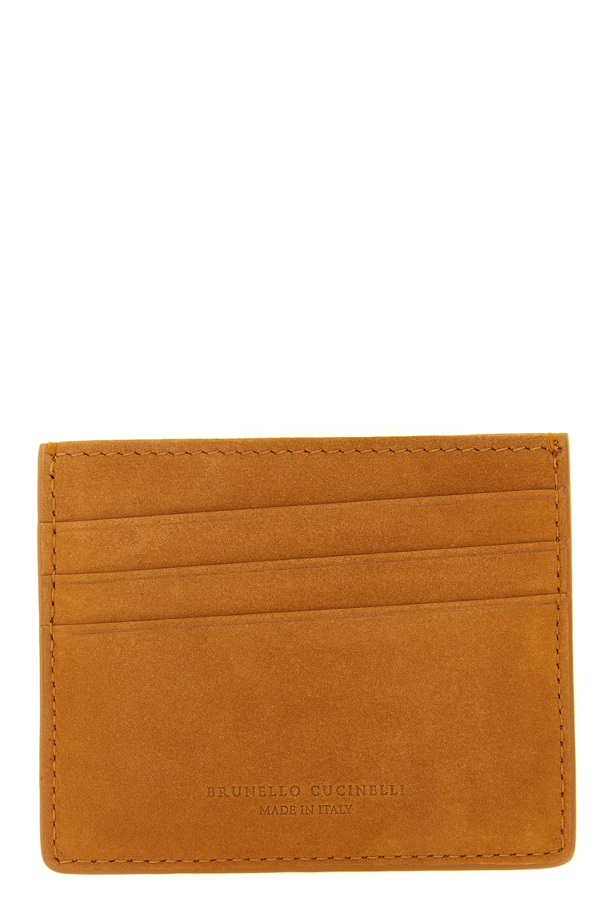 BRUNELLO CUCINELLI OS suede card holder