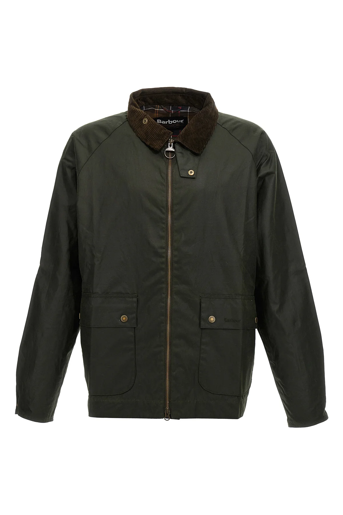 short bedale waxed cotton jacket