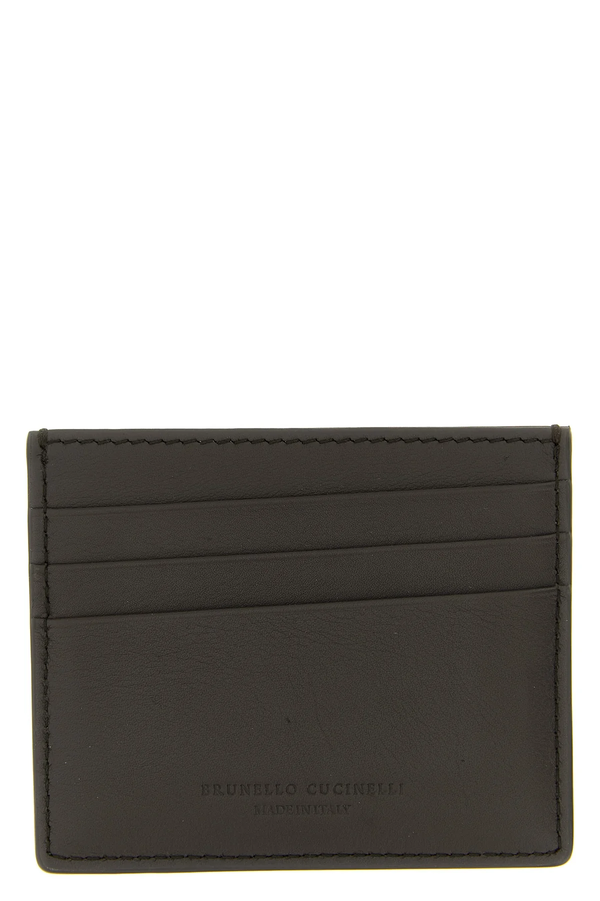 BRUNELLO CUCINELLI OS leather card holder